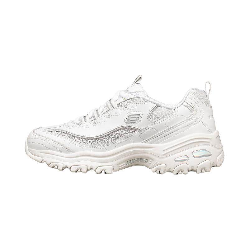 Skechers女子蕾丝拼接透气老爹鞋