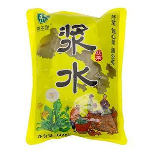 陇浆源浆水酸菜甘肃天水芹菜苦苣野菜蒲公英引子0脂无添加剂食品