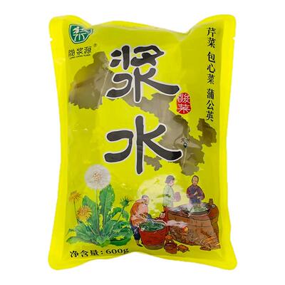 浆水酸菜甘肃天水芹菜苦苣野菜