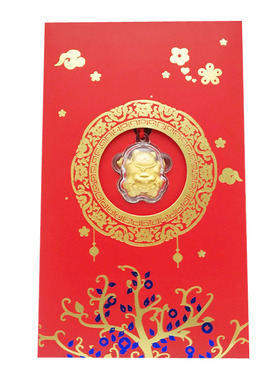 仿金箔开运贺岁礼品招财猫吊坠