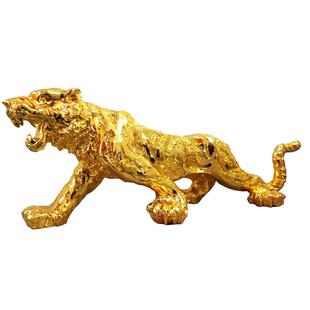 大号金钱豹老虎办公室博古架装饰品摆件前台收银台开业送礼品