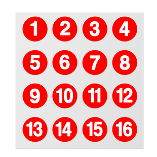 数字贴编号防水加厚桌号餐桌pvc字母桌贴纸装饰自粘橱柜号码地贴