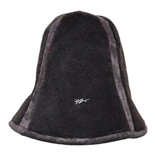 YEZI OD 羊绒毛咖色渔夫帽女秋冬保暖设计感高帽顶时尚小众冬帽子