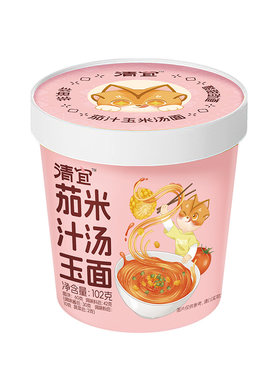 清宜茄汁玉米汤面桶装来了