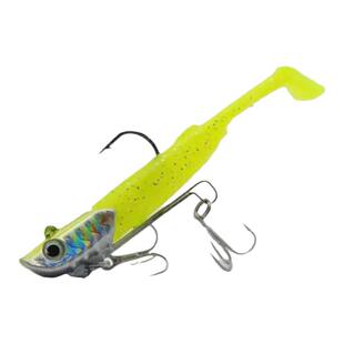 游骑兵鲈鱼铅头饵专攻鲈鱼海钓远投路亚饵三本钩5个装再送5条尾巴