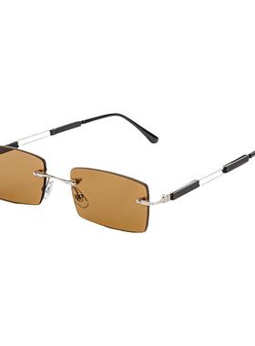 清凉养目水晶眼镜无框石头镜