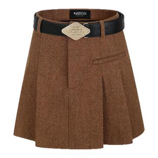 【金靖 万妮达同款】ARTE PURA秋冬新款麂皮绒复古游牧风马甲套装