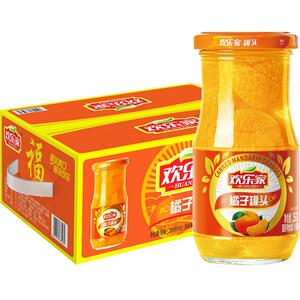 欢乐家水果罐头新鲜玻璃瓶装