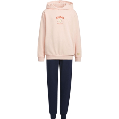 滔搏adidas阿迪达斯大童JK KN HDY印花运动休闲长袖套装KV6912