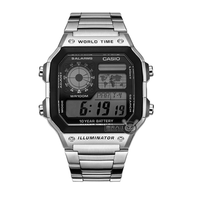 小方块十年运动风电子手表