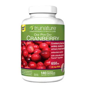 保税  美国 进口 TruNature 蔓越莓精华 650mg 妇女保健