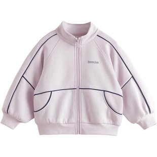 [莫代尔空气棉]马克珍妮男女童立领运动外套2025年春装新款551726