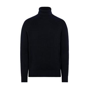 SUITSUPPLY藏青色美利奴羊毛男士高领针织衫毛衣