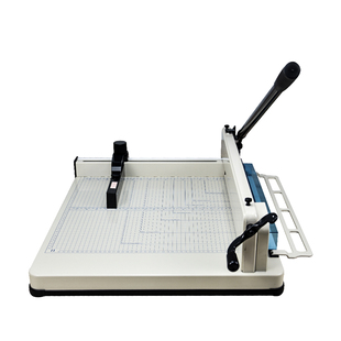 雷盛A3手动厚层重型切纸机A4桌面式裁纸机a5标书文件书本合同档案切纸刀858照片切纸相片证件财务凭证切割机