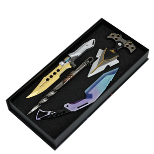 暗区突围近战武器赢家通吃小刀武器瑞兔折刀金属寒牙手刺模型玩具