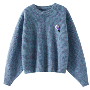 奢！迫不及待想穿~加厚100%纯山羊绒衫女圆领纯羊绒毛衣宽松秋冬