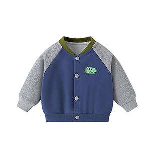 婴儿外套春秋款时髦棒球服宝宝卡通开春衣服男童女童春装儿童上衣