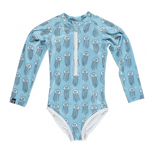 荷兰beach bandits UPF50+儿童女宝防晒衣沙滩衣女童长袖连体泳衣