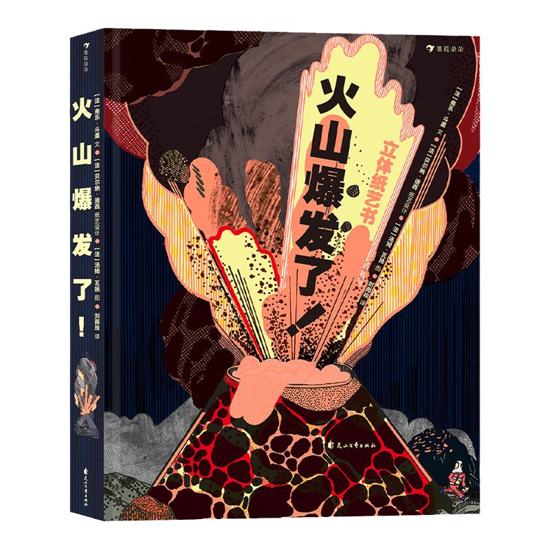 火山爆发了 浪花朵朵正版童书 立体纸艺机关360°呈现火山全景 4岁以上科普立体绘本书