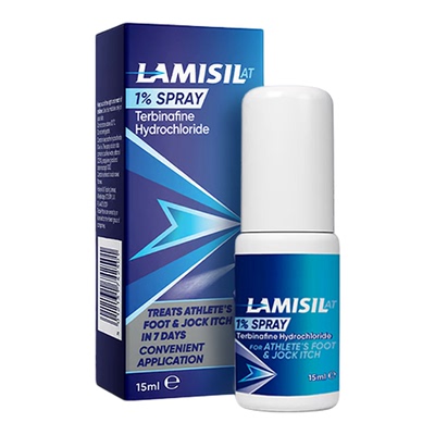 澳洲兰美抒Lamisil盐酸特比萘芬脚气乳膏喷雾剂正品原装进口15ml