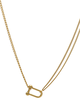 zoxi网红极简双层叠戴ins项链