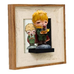 盲盒收纳展示挂墙相框单个画框大个带DIY配件包泡泡玛特展示架框