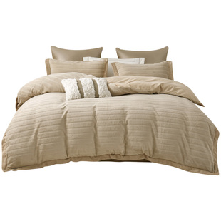 富丽真金加厚牛奶绒四件套雕花暖绒珊瑚绒法兰绒被套冬季保暖床品