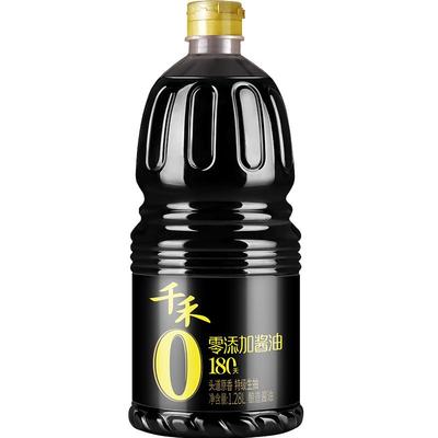 千禾零添加酱油特级生抽1.28L/瓶