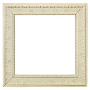 【小白花】金泰凡白色复古印花极窄边画框油画框相框可定制尺寸