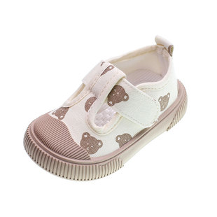 2024春秋夏季男宝宝鞋子学步鞋婴儿软底帆布鞋女小童布鞋单鞋板鞋