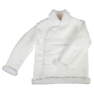 冬男女皮衣整皮羊皮袄皮毛一体内胆袄中老年真皮羊毛外套复古盘扣