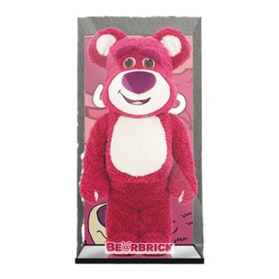 KGBOX用于Bearbrick1000%400%草莓熊亚克力展示盒防尘罩透明积木