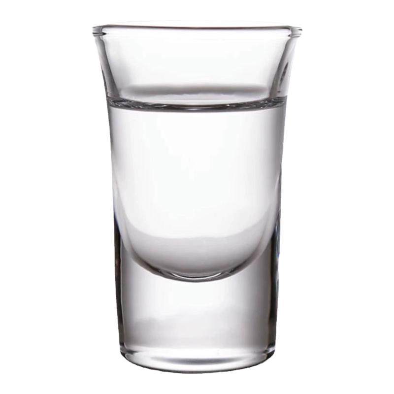 整件厚底玻璃白酒杯斗酒野格杯磨白酒杯