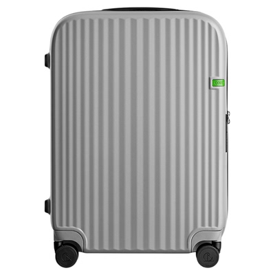 Go·trip海风砂砾灰中性风静音行李箱男女大容量28寸密码箱海关锁