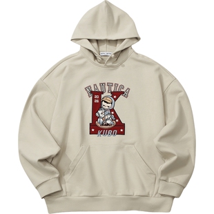 nautica×POPMART泡泡玛特KUBO联名重磅廓形中式盘扣连帽卫衣