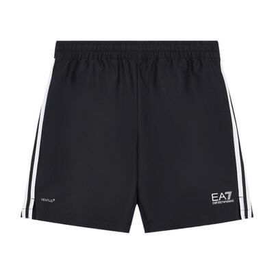 EA7/阿玛尼男士直筒印花条纹短裤