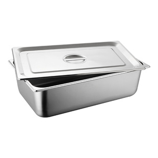 不锈钢沥水盆带漏眼盆商用带孔方盆长方形冲孔份数盆滤水滤油盆