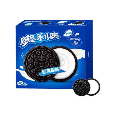 奥利奥夹心饼干388g/582g盒原味巧克力味早餐充饥休闲零食礼盒
