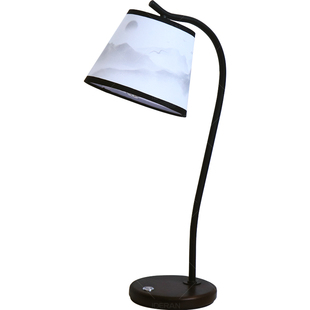 新中式宋代美学古风台灯复古办公桌面阅读工作卧室插电床头灯