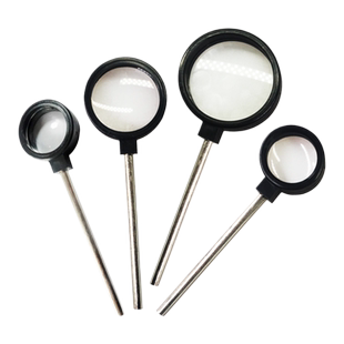 手持凸透镜凹透镜3cm4cm5cm光具组配件双凸透镜放大镜物理光学教学仪器焦距5cm10cm12cm学生用实验教具