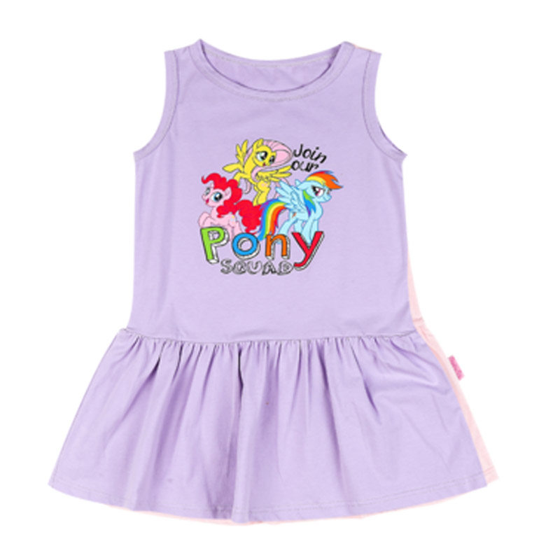 pony女童装背心连衣裙夏季纯棉