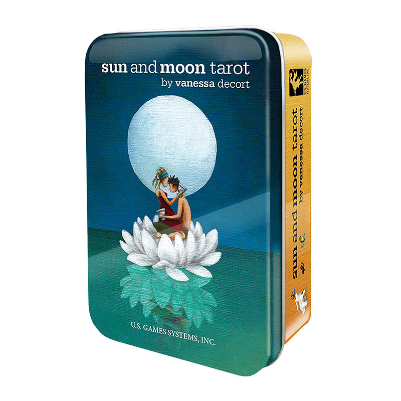 进口正版太阳与月亮塔罗牌铁盒版