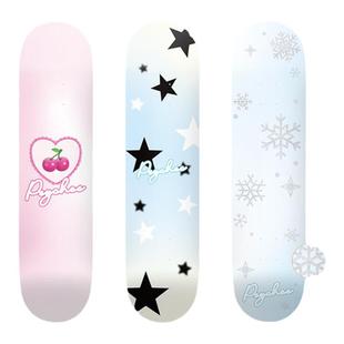 沸点psychos莎可斯滑板成人女生初学者刷街动作专业双翘印花系列