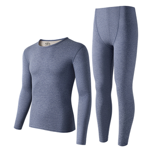 俞兆林保暖内衣男士加绒加厚羊绒蚕丝无痕发热套装男款秋衣裤冬季