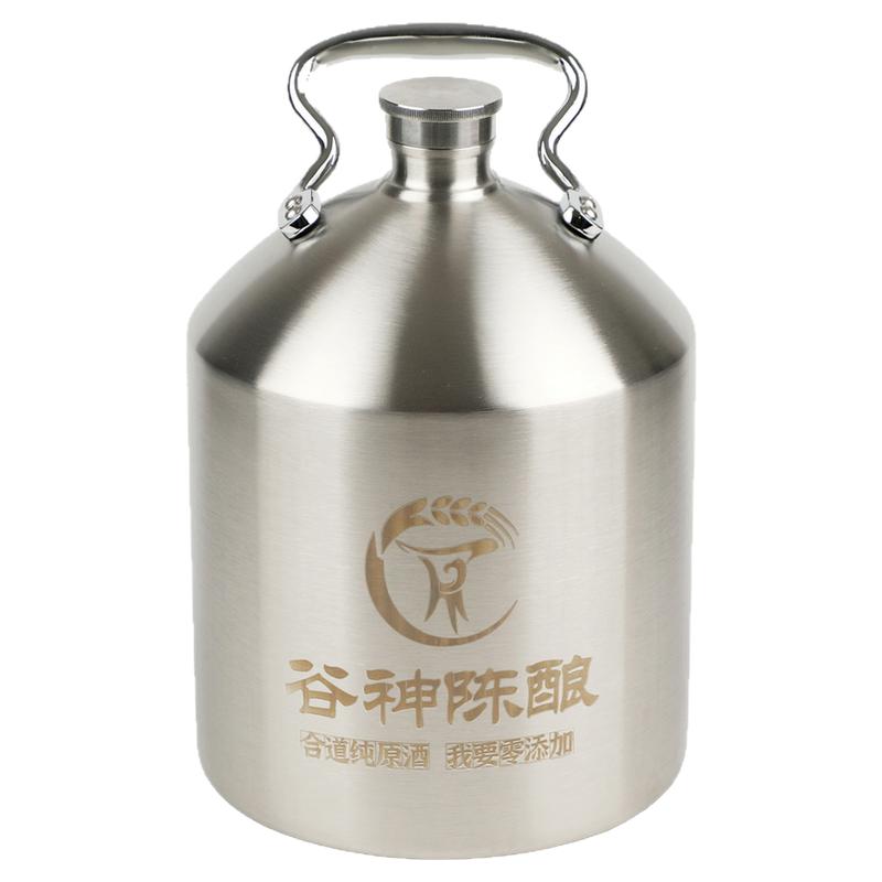 304不锈钢白酒壶10斤1mm厚存酒桶