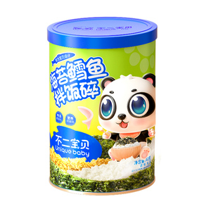 不二宝贝DHA鳕鱼肉松海苔碎拌饭108g无添加宝宝婴幼儿童辅食饭团