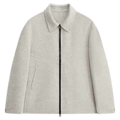 MODE COMMUTER | MC双层毛呢保暖简约休闲舒适厚实翻领短大衣