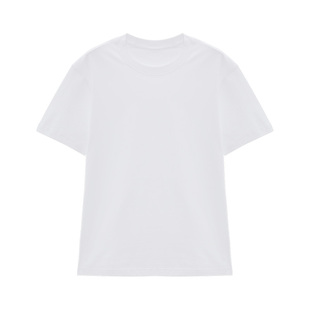 IAmMIX27圆领纯色T恤女短袖宽松显瘦基础简约百搭休闲全棉打底衫