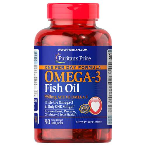 【自营】美国普丽普莱DHA高浓度深海鱼油omega-3护心血管90粒胶囊