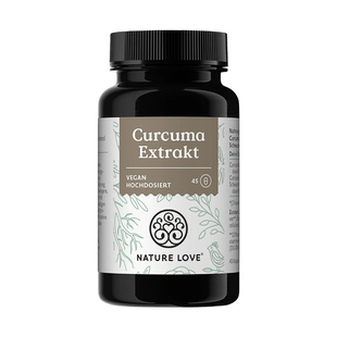 姜黄素胶囊黑胡椒碱护关节健身内服NatureLove德国进口官方旗舰店